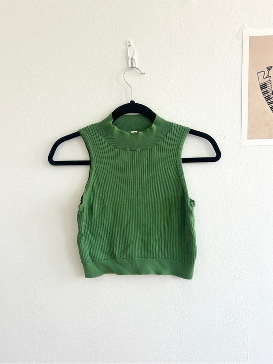 Uniqlo Tops - Uniqlo Ribbed Mock Neck Tank Top